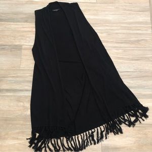 Karen Kane Sleeveless Fringe Vest Estimate Size Large
